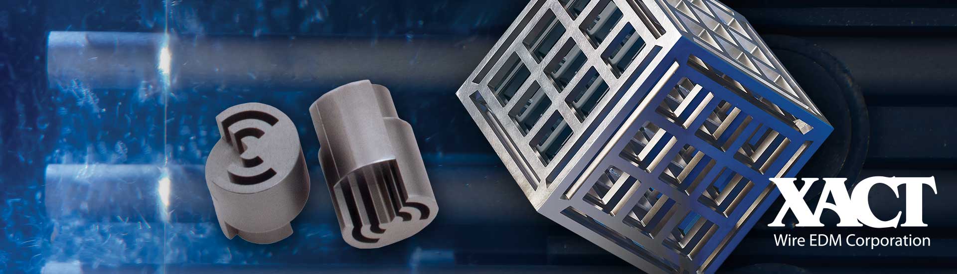 XACT demonstrates advanced machining capabilities with intricate metal parts, showcasing precision and quality.